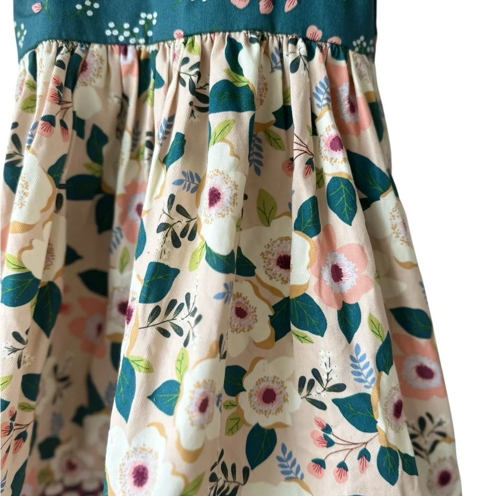 Floral Girls Jumper Dress - Picture 8 of 10
